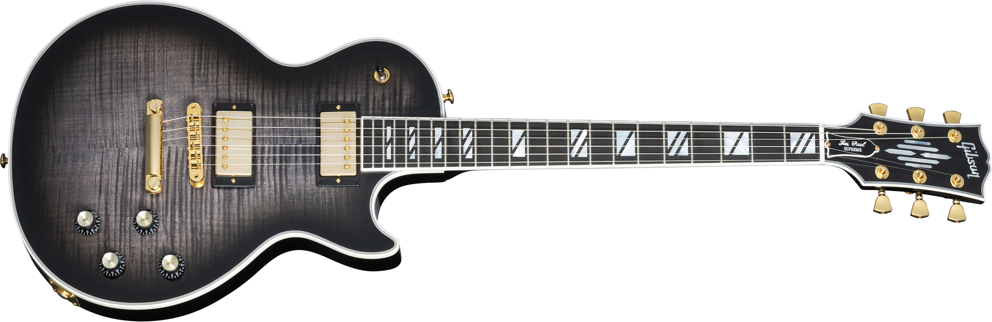 Gibson Les Paul Supreme 2023 2h Ht Eb - Transparent Ebony Burst - Guitare Électrique Single Cut - Main picture