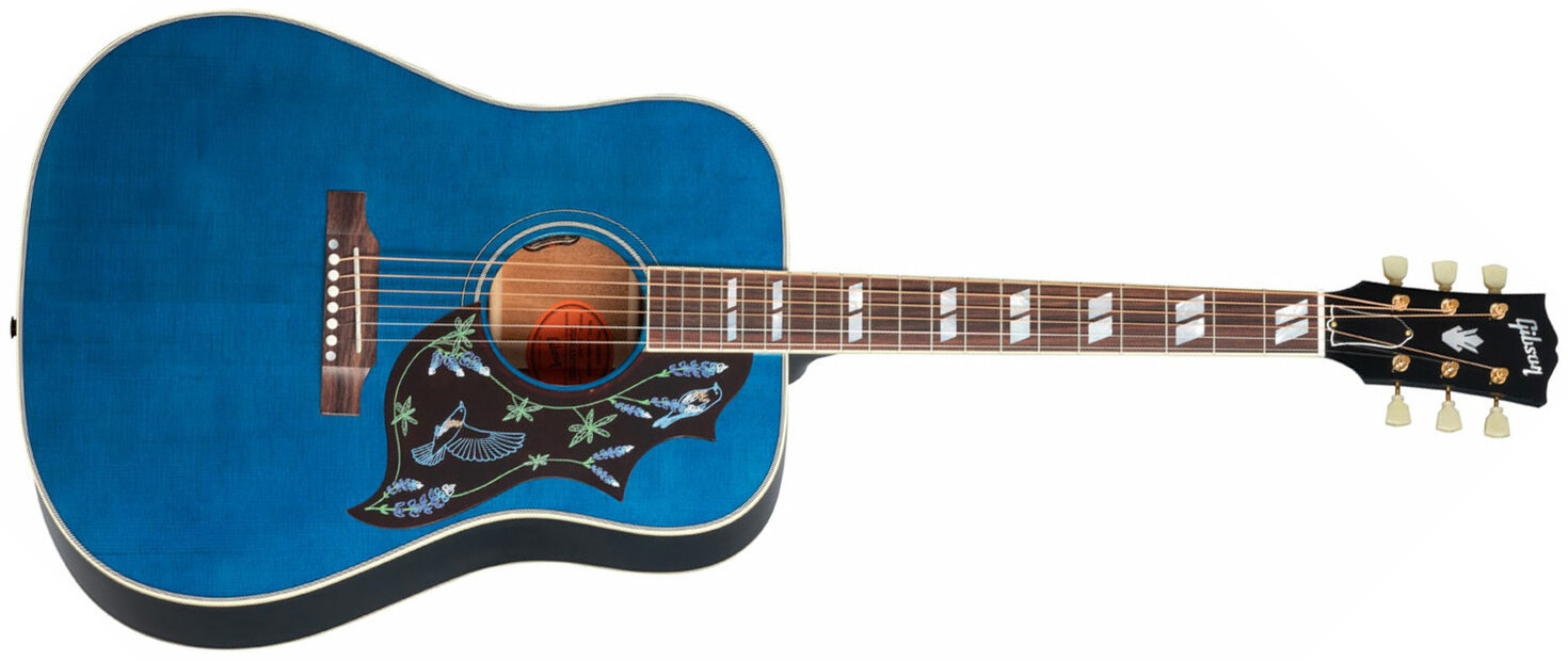 Gibson Miranda Lambert Bluebird Dreadnought Epicea Acajou Rw - Bluebonnet - Guitare Electro Acoustique - Main picture
