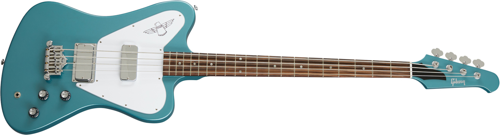 Gibson Non-reverse Thunderbird Modern Rw - Faded Pelham Blue - Basse Électrique Solid Body - Main picture