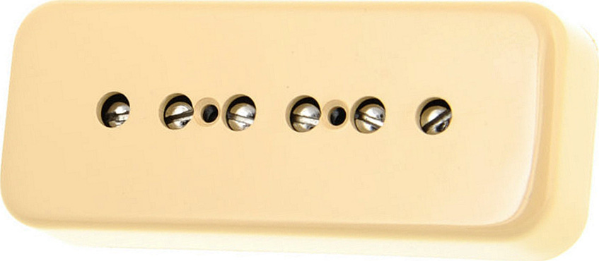 Gibson P-90 Single Coil Soapbar Cover Creme - Micro Guitare Electrique - Main picture