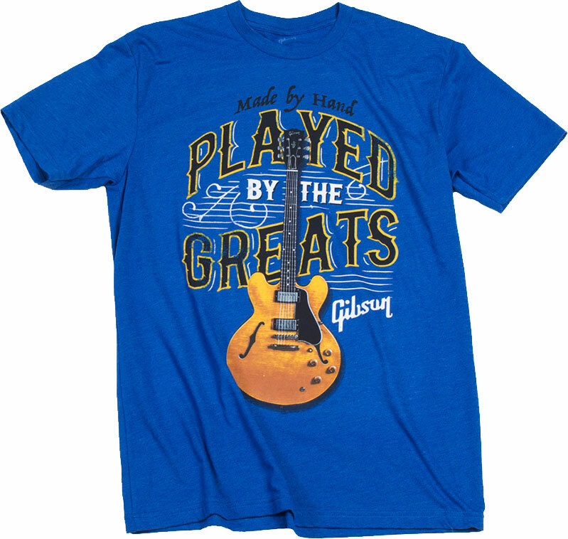Gibson Played By The Greats T Medium Royal Blue - M - T-shirt - Main picture