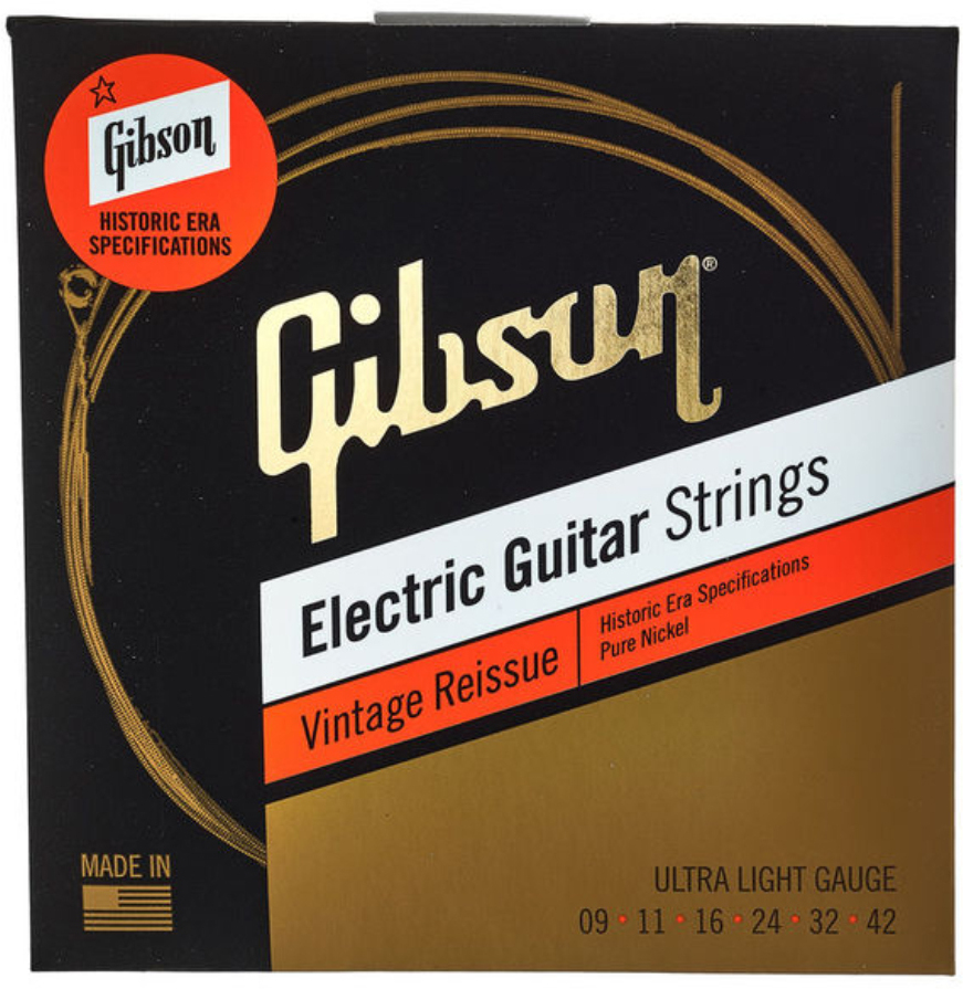 Gibson Seg-hvr9 Vintage Reissue Pure Nickel Electric Guitar 9-42 - Cordes Guitare Électrique - Main picture