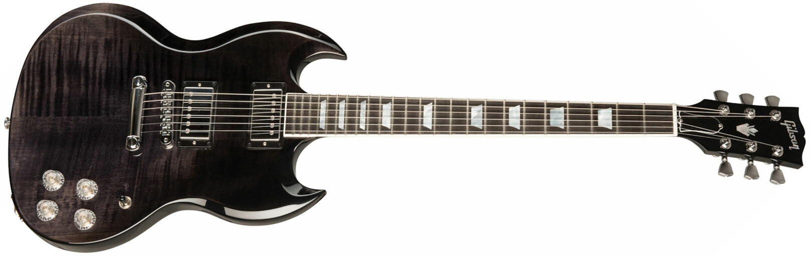 Gibson Sg Modern Modern 2h Ht Eb - Trans Black Fade - Guitare Électrique Double Cut - Main picture