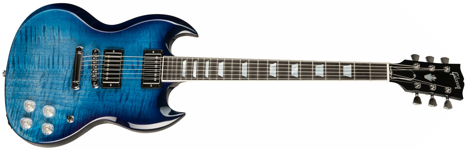 Gibson Sg Modern Modern 2h Ht Eb - Blueberry Fade - Guitare Électrique Double Cut - Main picture