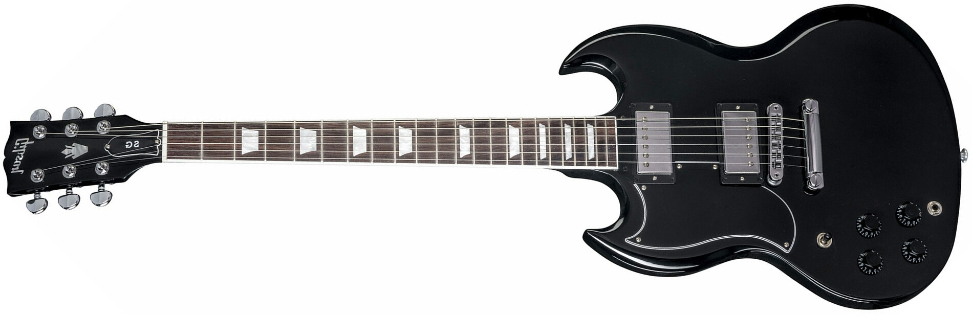 Gibson Sg Standard 2018 Lh Gaucher - Ebony - Stock-b - Guitare Électrique Gaucher - Main picture