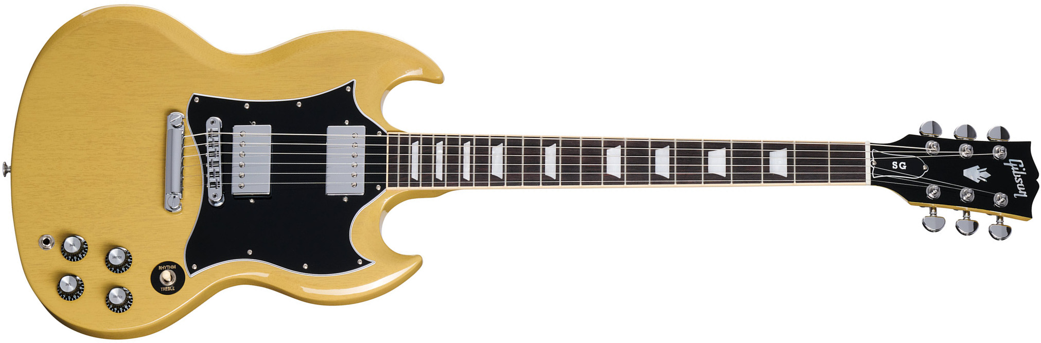 Gibson Sg Standard Custom Color 2h Ht Rw - Tv Yellow - Guitare Électrique Double Cut - Main picture