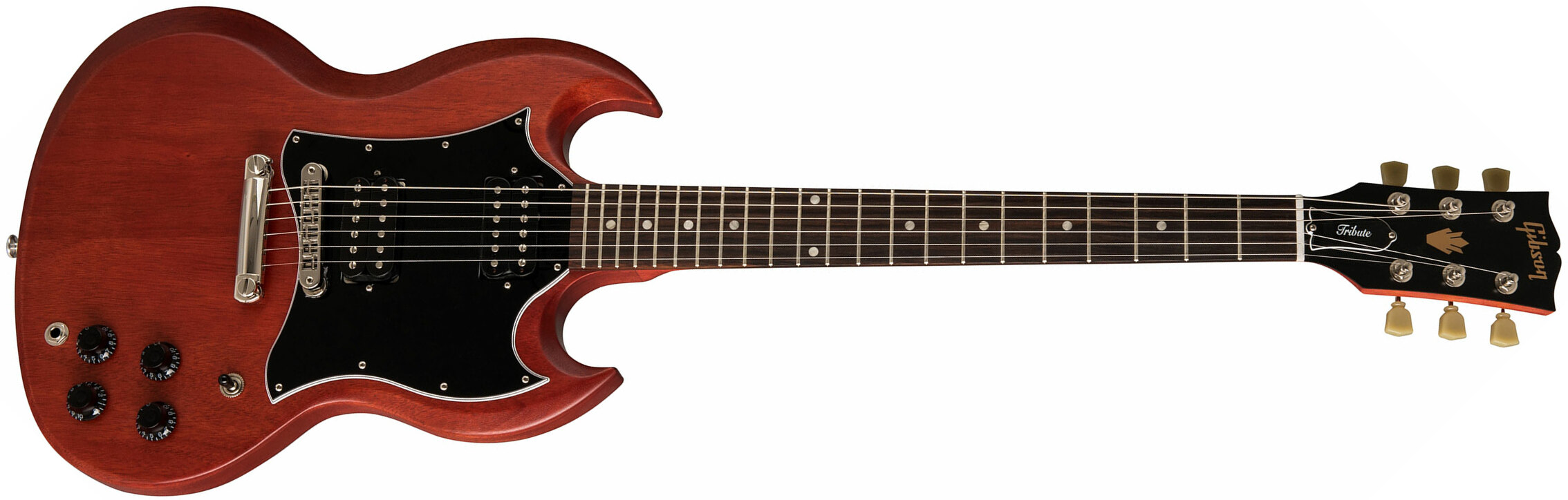 Gibson Sg Standard Tribute - Vintage Cherry Satin - Guitare Électrique Double Cut - Main picture