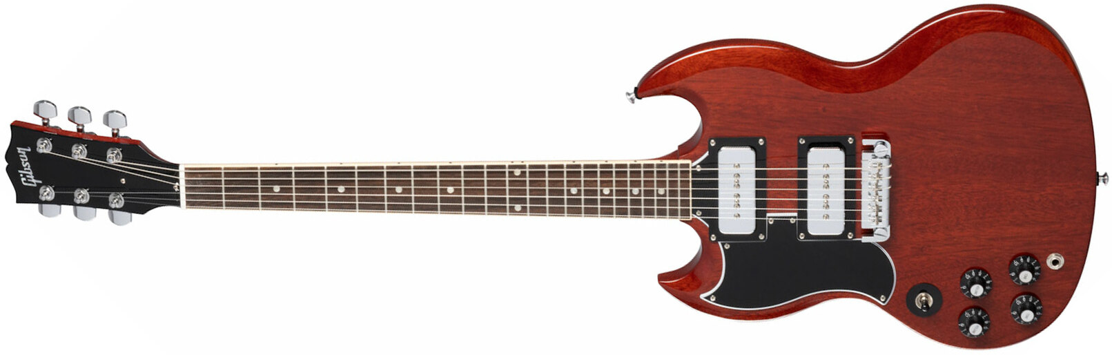 Gibson Sg Tony Iommi Special Lh Gaucher Signature 2p90 Ht Rw - Vintage Cherry - Guitare Électrique Gaucher - Main picture