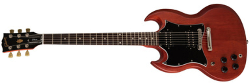 Gibson Sg Tribute Lh Modern Gaucher 2h Ht Rw - Vintage Cherry Satin - Guitare Électrique Gaucher - Main picture