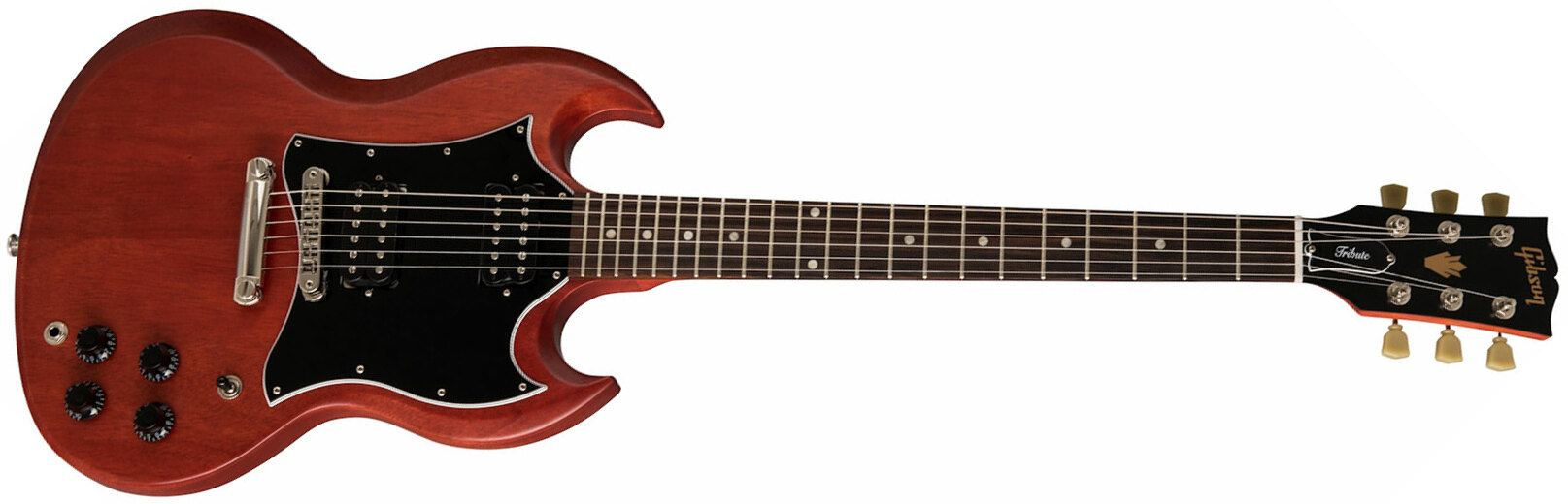 Gibson Sg Tribute Modern 2h Ht Rw - Vintage Cherry Satin - Guitare Électrique RÉtro Rock - Main picture