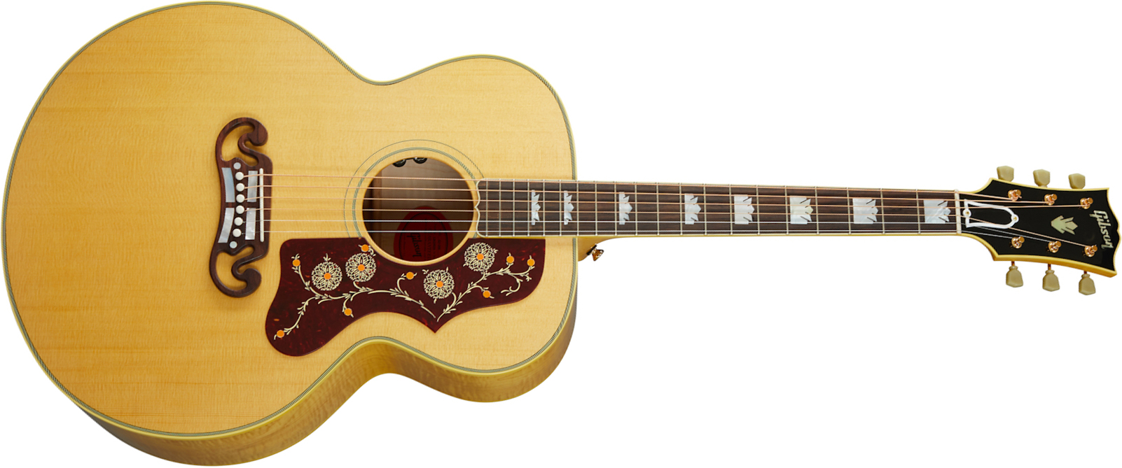 Gibson Sj-200 Original 2020 Super Jumbo Epicea Erable Rw - Antique Natural - Guitare Electro Acoustique - Main picture