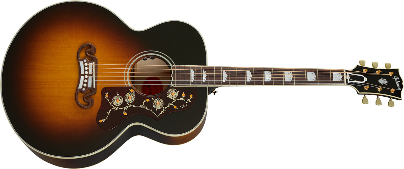 Gibson Sj-200 Original 2020 Super Jumbo Epicea Erable Rw - Vintage Sunburst - Guitare Electro Acoustique - Main picture