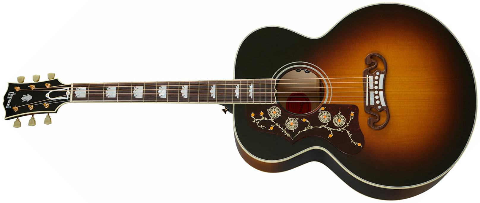 Gibson Sj-200 Original Gaucher 2020 Super Jumbo Epicea Erable Rw - Vintage Sunburst - Guitare Acoustique - Main picture