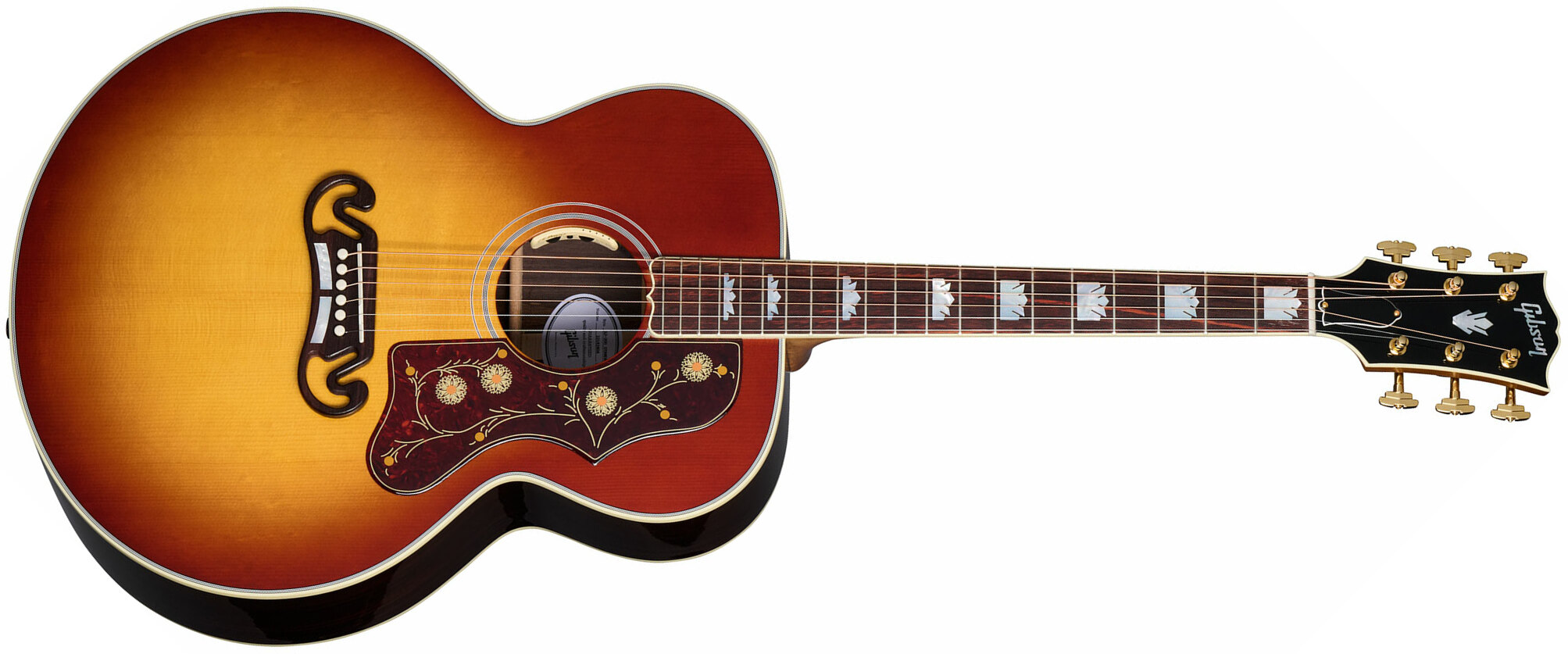 Gibson Sj-200 Standard Rosewood Super Jumbo Epicea Palissandre Rw - Rosewood Burst - Guitare Electro Acoustique - Main picture