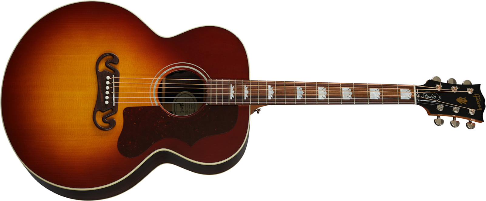 Gibson Sj-200 Studio Rosewood 2020 Super Jumbo Epicea Palissandre Rw - Burst - Guitare Electro Acoustique - Main picture