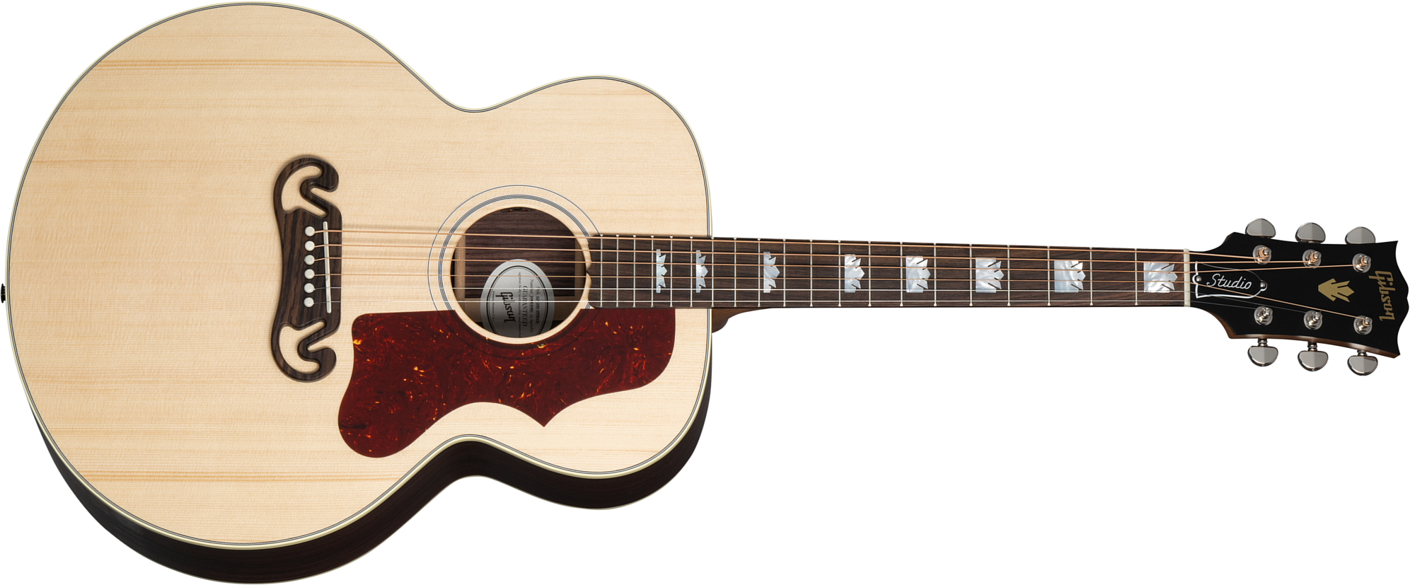 Gibson Sj-200 Studio Rosewood Modern 2024 Jumbo Epicea Palissandre Rw - Satin Natural - Guitare Folk - Main picture
