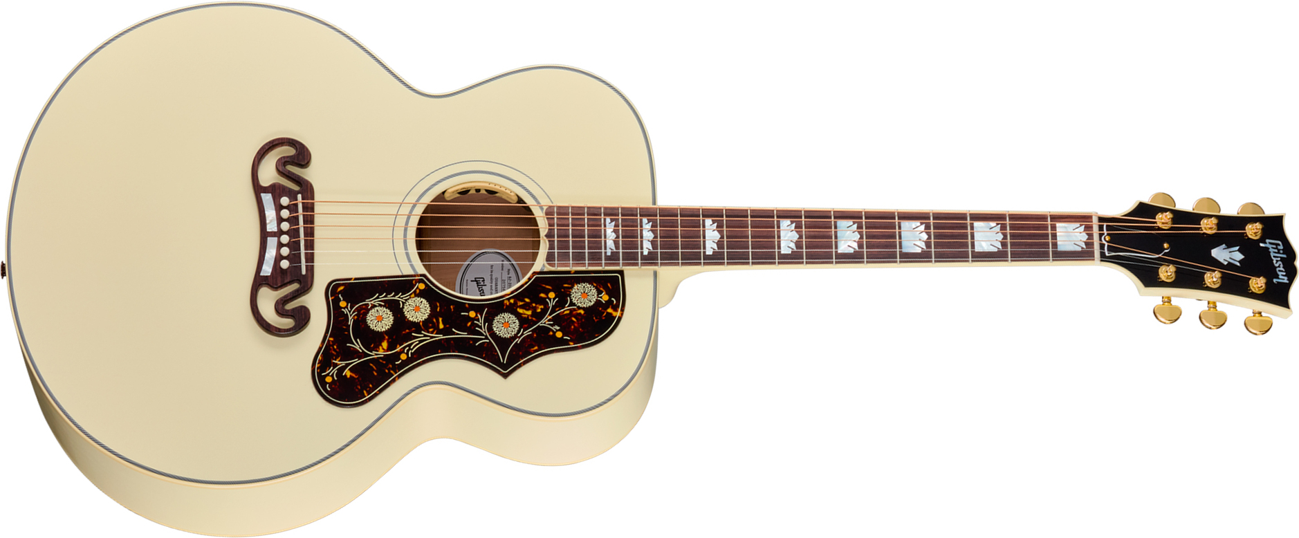 Gibson Sj200 Standard (baggs Hifi Dna) Jumbo 2026 Epicea Erable Rw - Classic White - Guitare Folk - Main picture