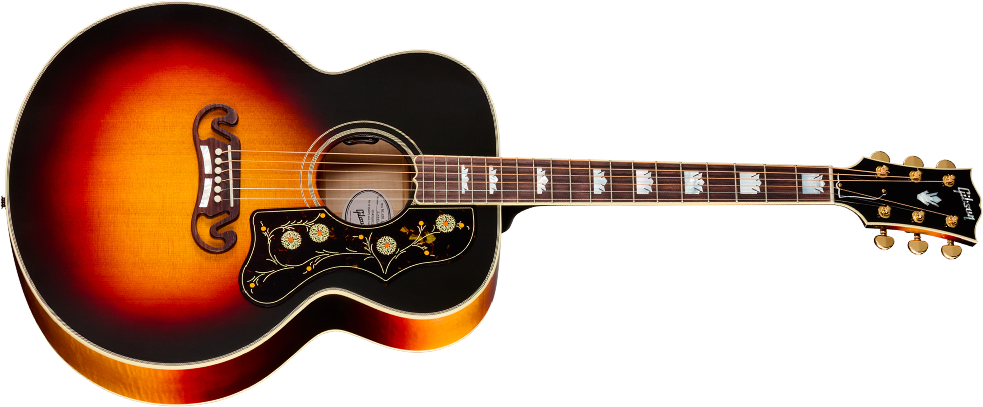 Gibson Sj200 Standard Maple (baggs Hifi Dna) Jumbo Epicea Erable Rw - Tri Burst - Guitare Folk - Main picture