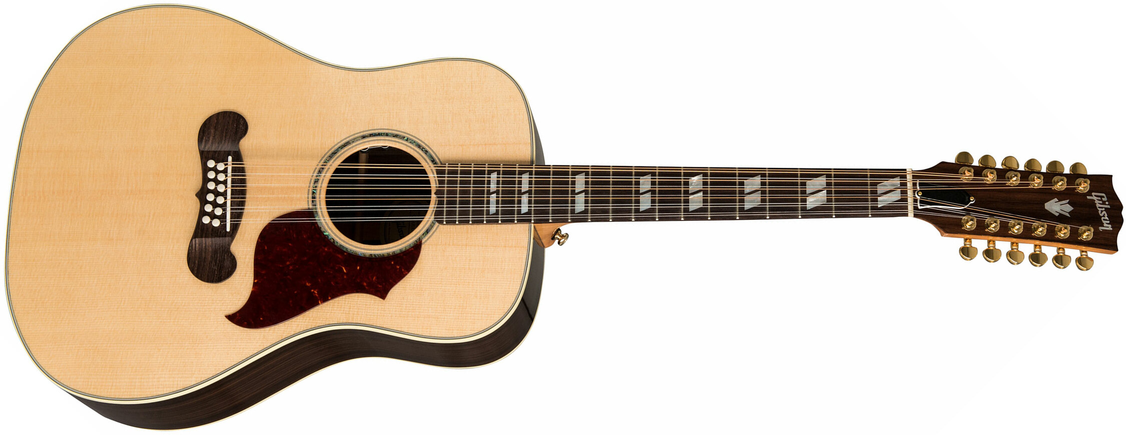 Gibson Songwriter 12-string 2019 Dreadnought 12-cordes Epicea Palissandre Rw - Antique Natural - Guitare Acoustique - Main picture