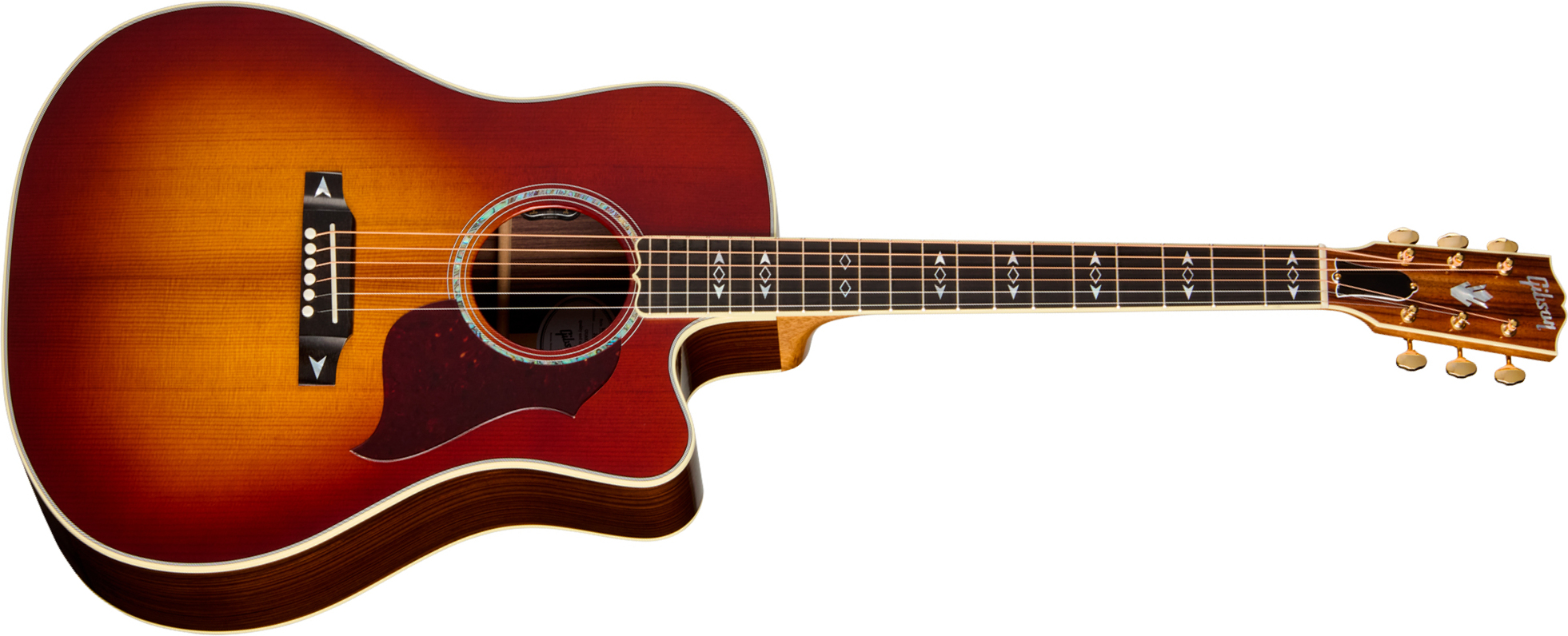 Gibson Songwriter Recording Artist (baggs Hifi Dna) Dreadnought Cw Epicea Palissandre Eb - Rosewood Burst - Guitare Folk - Main picture