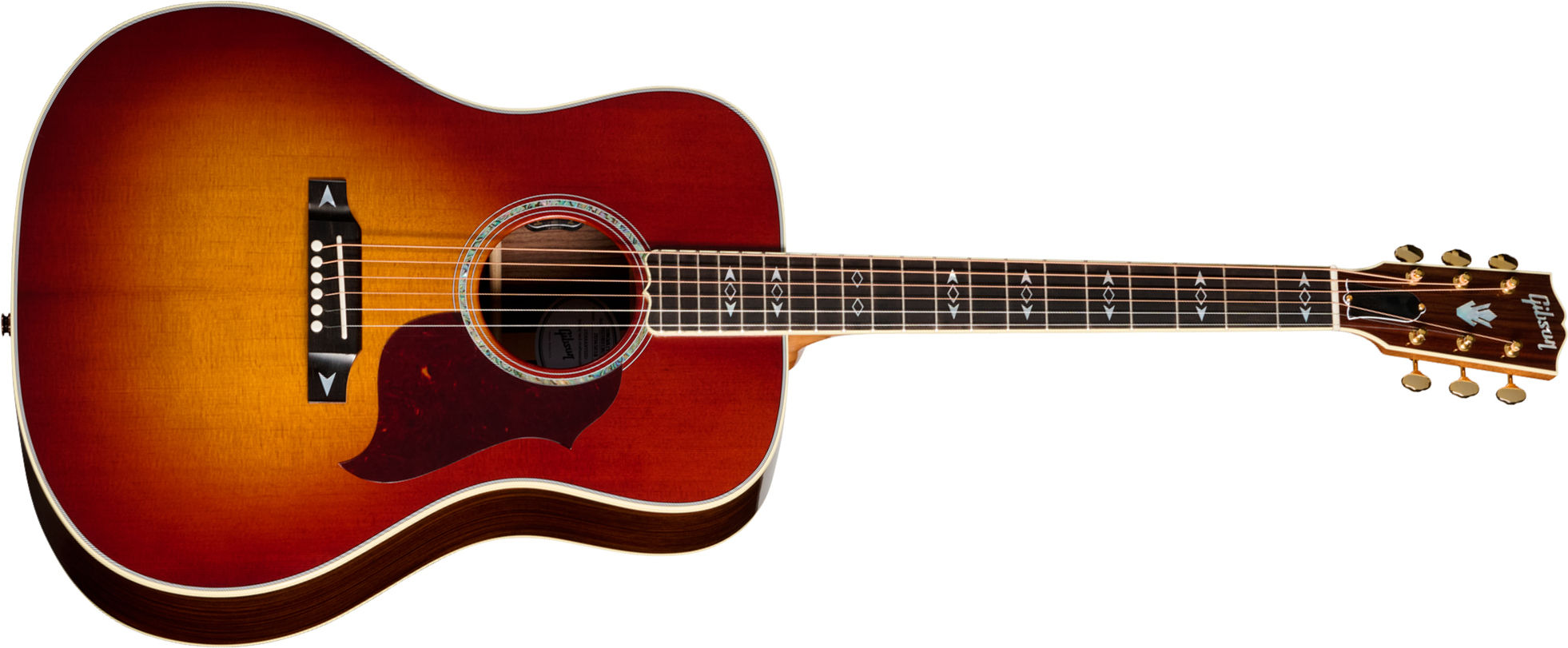 Gibson Songwriter Recording Artist Dreadnought Epicea Palissandre Rw - Rosewood Burst - Guitare Folk - Main picture