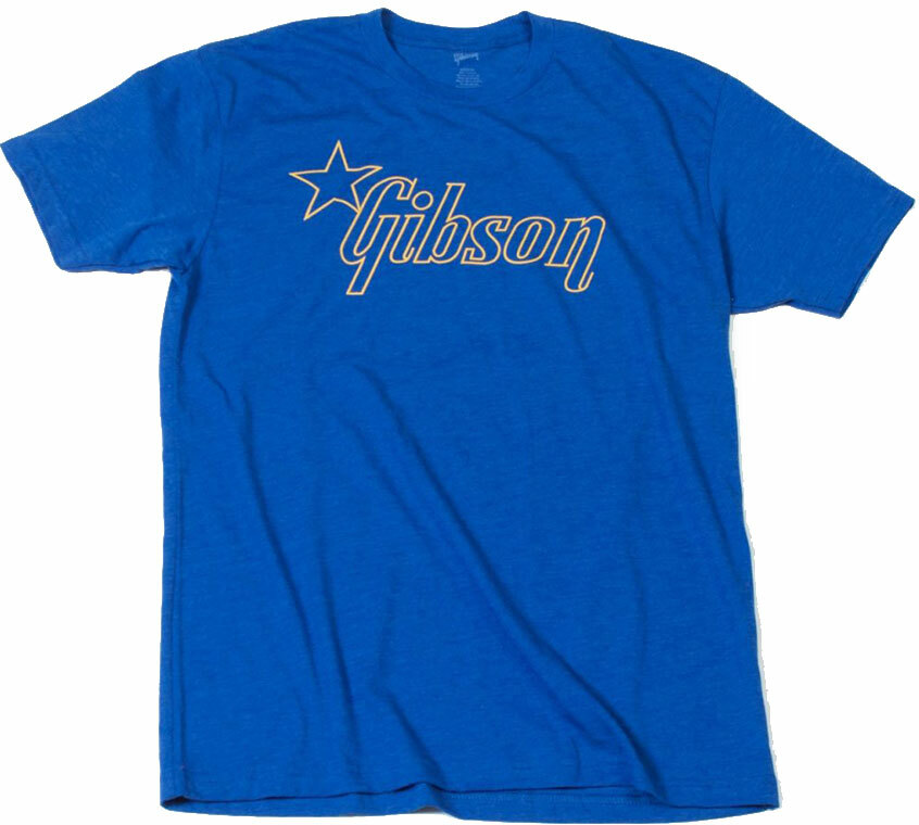 Gibson Star Logo T Small Blue - T-shirt - Main picture