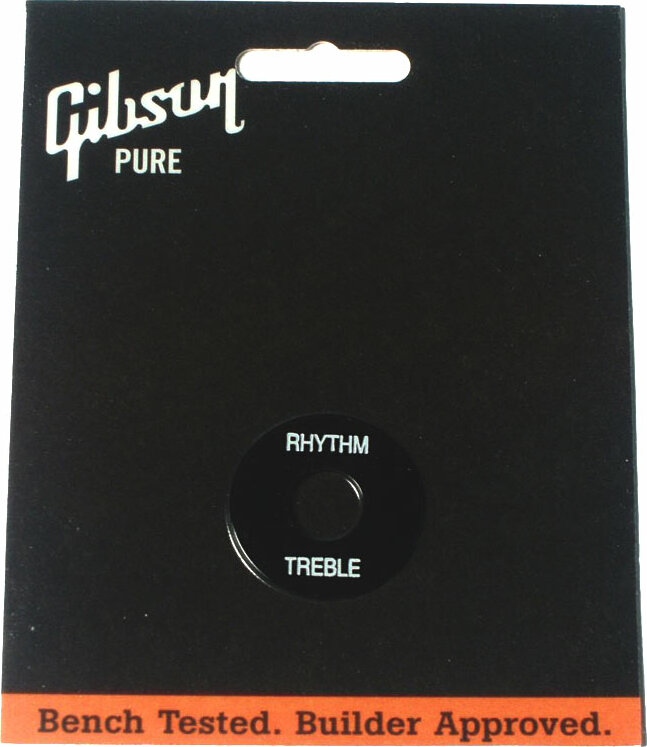 Gibson Switchwasher Black Avec Imprime Blanc - Plaque Entourage SÉlecteur - Main picture