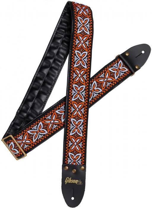 Sangle courroie Gibson The Orange Lily Guitar Strap