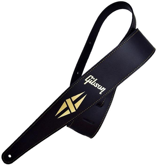 Sangle courroie Gibson The Split-Diamond Guitar Strap - Black