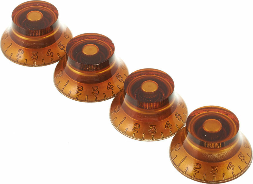 Gibson Top Hat Knobs 4-pack Vintage Amber - Bouton - Main picture