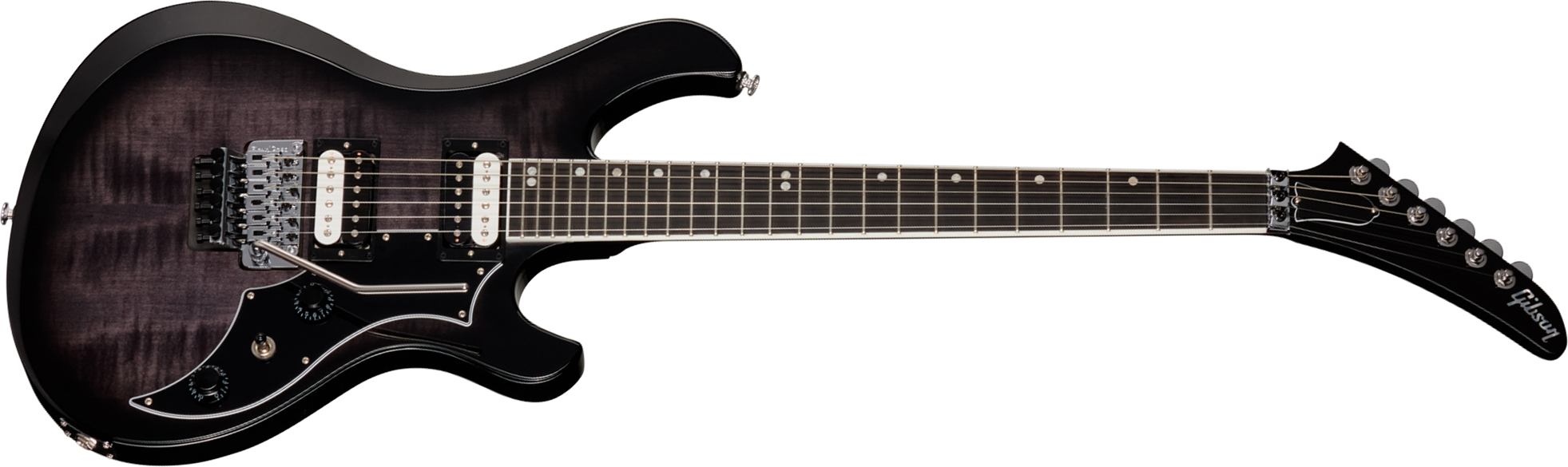 Gibson Victory Floyd Rose Usa 2h Fr Eb - Translucent Ebony Burst - Guitare Électrique Double Cut - Main picture