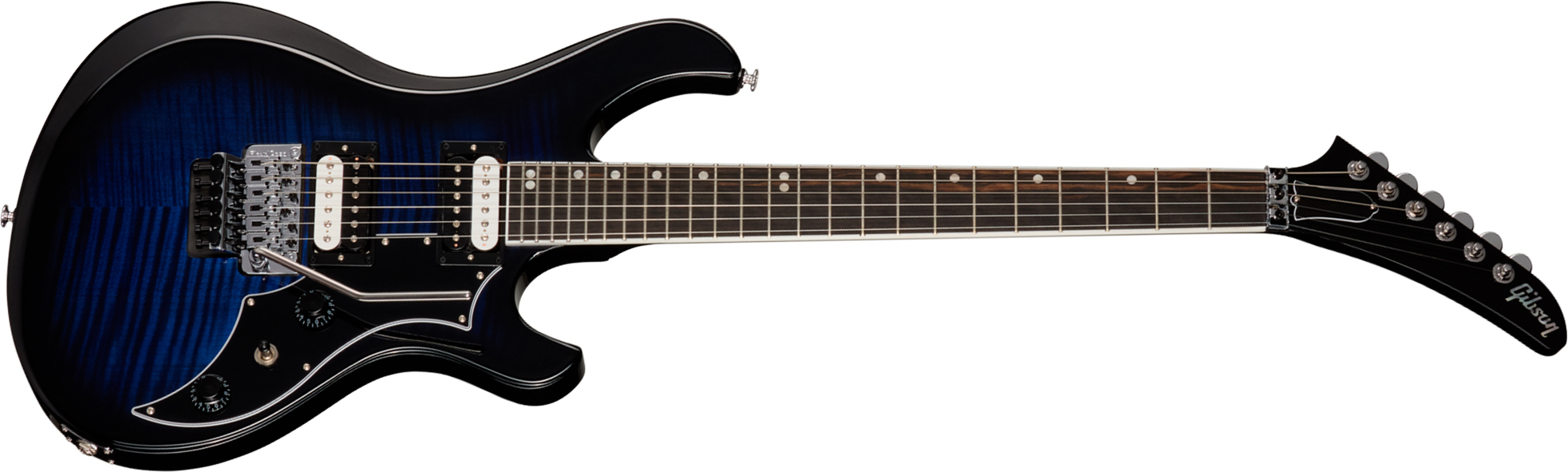 Gibson Victory Floyd Rose Usa 2h Fr Eb - Deep Ocean Burst - Guitare Électrique Double Cut - Main picture