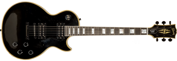 Gibson Custom Shop Kirk Hammett 1989 Les Paul Custom - Murphy lab aged ebony