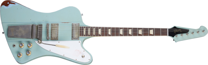 Gibson Custom Shop Murphy Lab 1963 Firebird V With Maestro Vibrola - Heavy aged antique frost blue