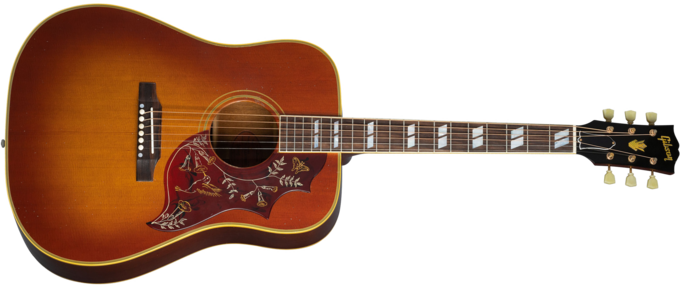 Gibson Custom Shop Murphy Lab Acoustic 1960 Hummingbird Fixed Bridge - Light aged cherry sunburst