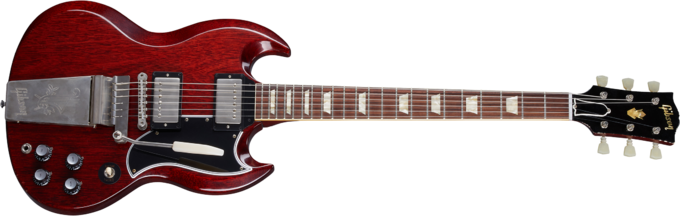 Gibson Custom Shop Murphy Lab 1964 SG Standard Maestro Reissue - Ultra light aged cherry red 