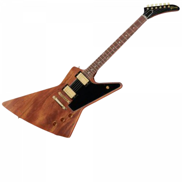 Guitare électrique solid body Gibson Custom Shop 1958 Mahogany Explorer Reissue - Vos walnut