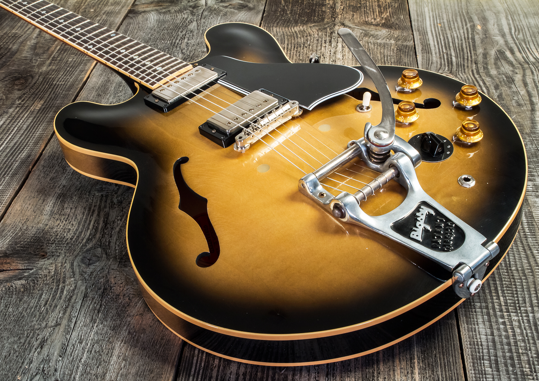 Gibson Custom Shop Bb King Es-335 Live At The Regal 2h Trem Bigsby Rw #bbregal90 - Murphy Lab Aged Argentine Grey - Guitare Électrique Signature - Var