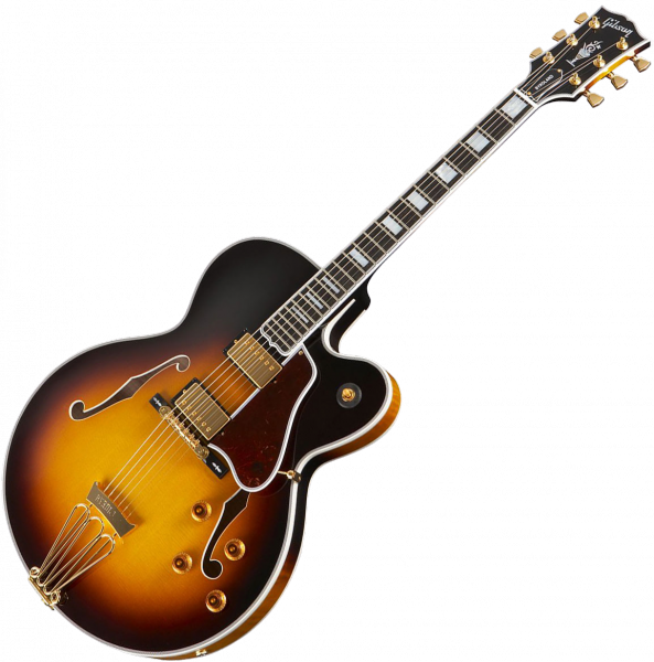 Guitare électrique 3/4 caisse & jazz Gibson Custom Shop Byrdland Venetian CW - Vintage sunburst