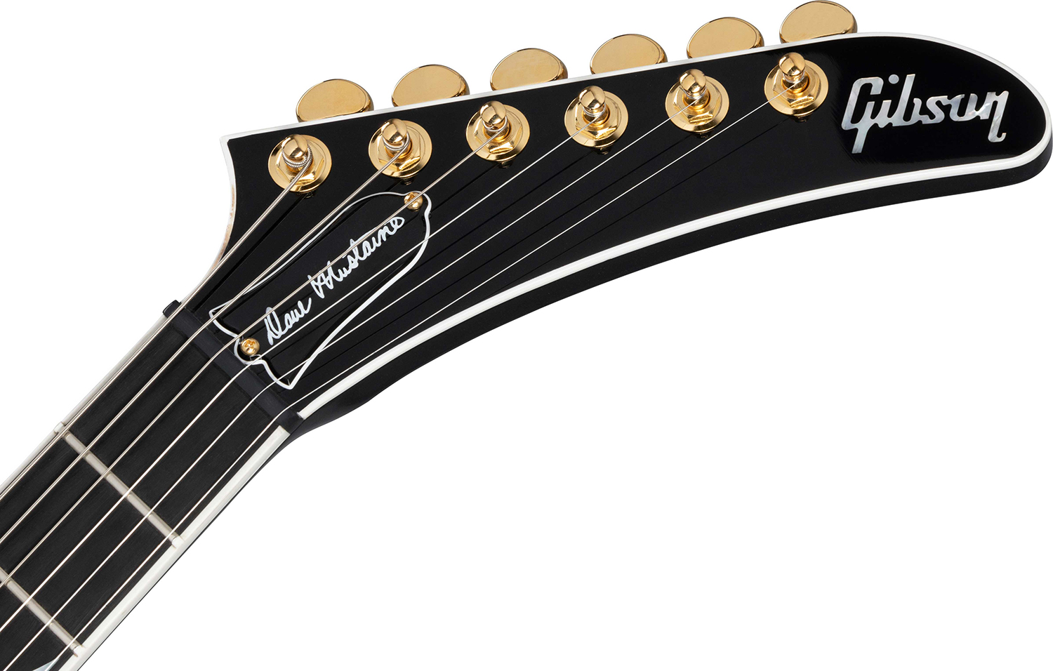 Gibson Custom Shop Dave Mustaine Flying V Exp Ltd Signature 2h Ht Eb - Red Amber Burst - Guitare Électrique MÉtal - Variation 5