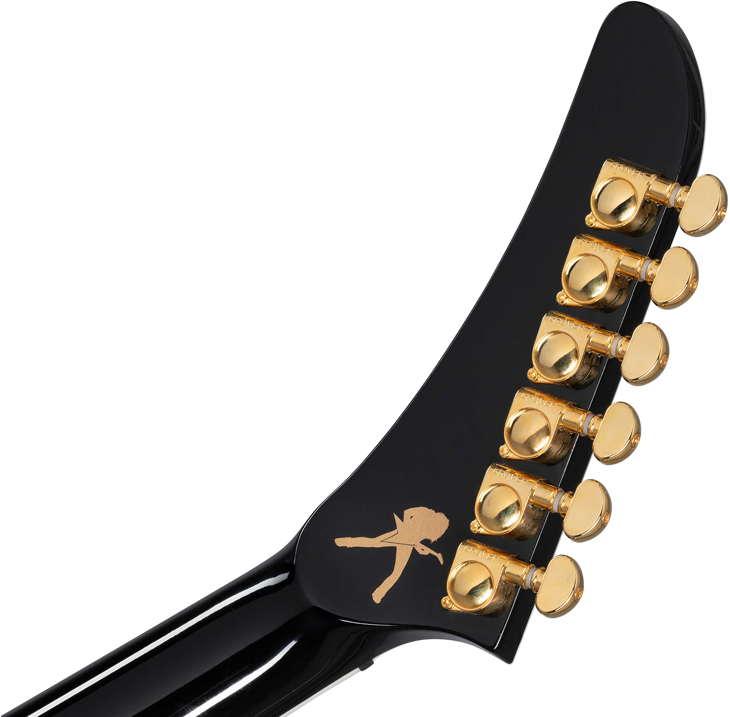 Gibson Custom Shop Dave Mustaine Flying V Exp Ltd Signature 2h Ht Eb - Red Amber Burst - Guitare Électrique MÉtal - Variation 6