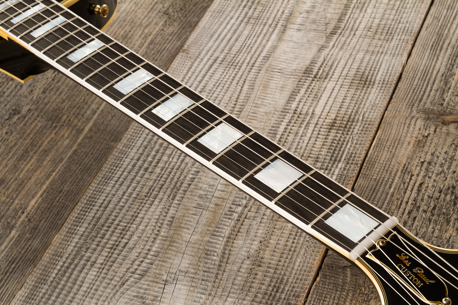Gibson Custom Shop Eric Clapton Les Paul Custom 1958 Signature 2h Ht Eb #ec027 - Murphy Lab Ebony - Guitare Électrique Single Cut - Variation 19