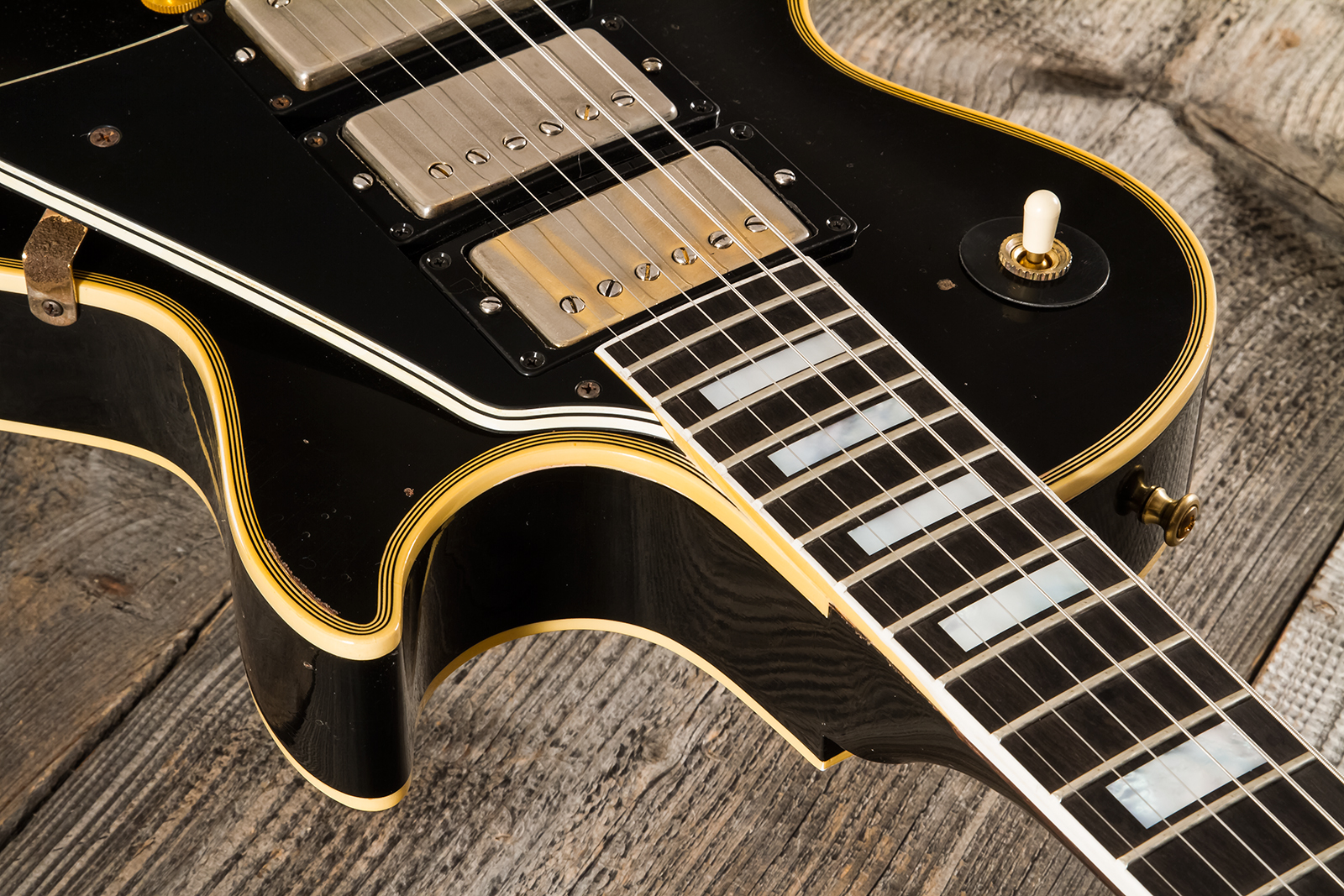 Gibson Custom Shop Eric Clapton Les Paul Custom 1958 Signature 2h Ht Eb - Murphy Lab Ebony - Guitare Électrique Signature - Variation 6