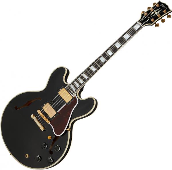 Guitare électrique 1/2 caisse Gibson Custom Shop 1959 ES-355 Reissue - ebony