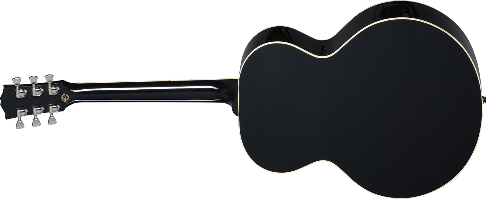 Gibson Custom Shop Everly Brothers J-180 Signature Jumbo Epicea Erable Rw - Ebony - Guitare Electro Acoustique - Variation 1