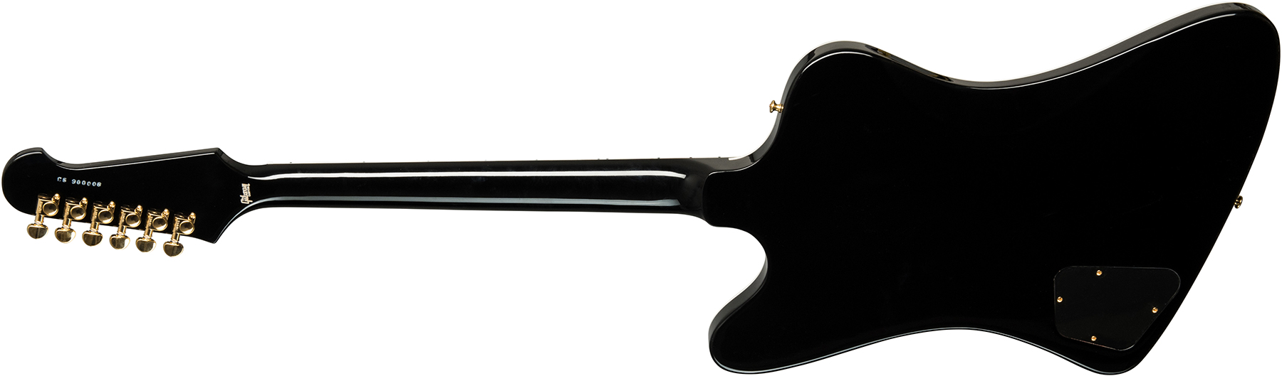 Gibson Custom Shop Firebird Custom 2019 2h Ht Eb - Ebony - Guitare Électrique RÉtro Rock - Variation 1