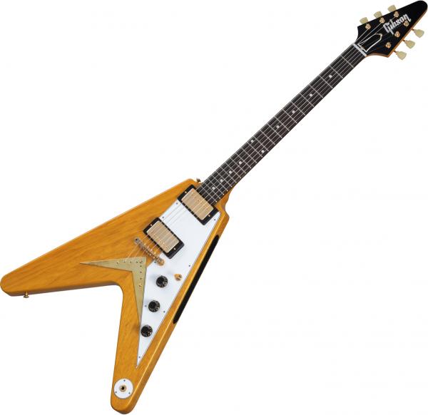 Gibson Custom Shop 1958 Korina Flying V Reissue (White Pickguard) vos
