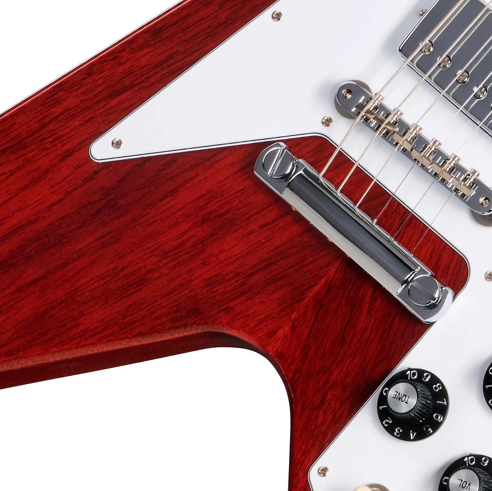 Gibson Custom Shop Flying V 1971 Reissue 2h Ht Rw - Medallion Cherry - Guitare Électrique RÉtro Rock - Variation 2