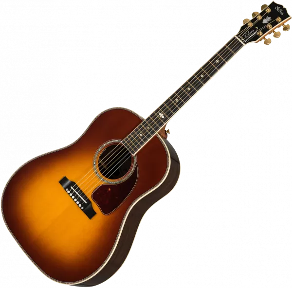 Guitare acoustique Gibson Custom Shop J-45 Deluxe Rosewood - Rosewood burst