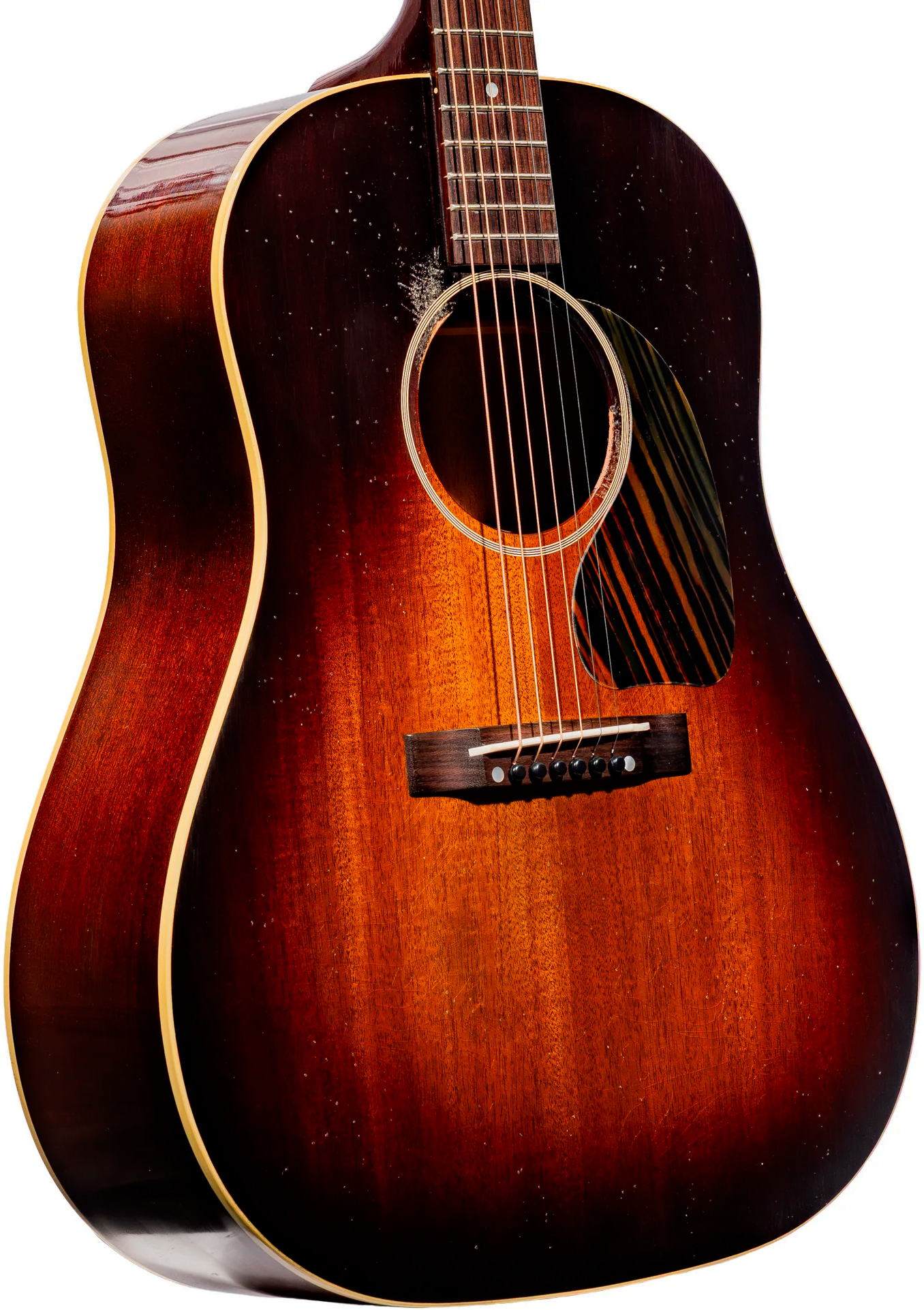 Gibson Custom Shop J45 1942 All Mahogany Greatest Hits Dreadnought Tout Acajou Rw - Murphy Lab Light Aged Vintage Sunburst - Guitare Folk - Variation 